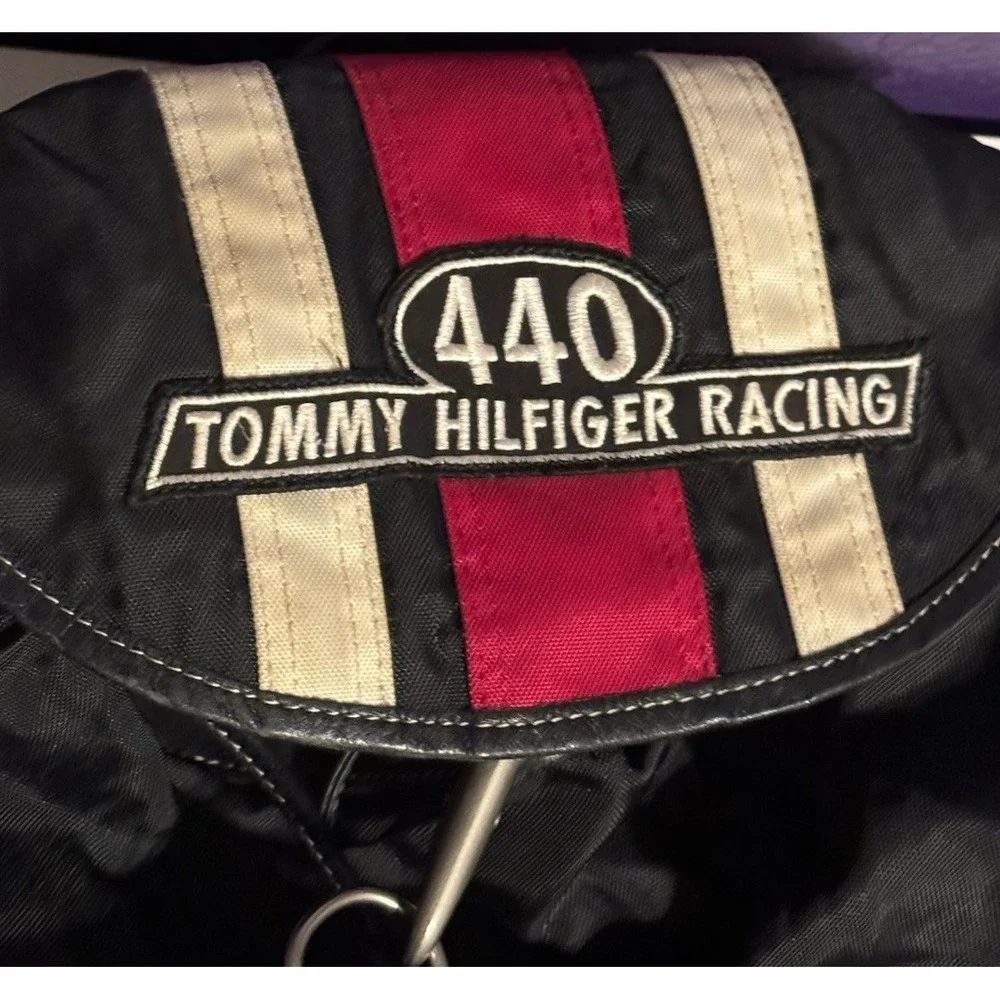 Vintage Tommy Hilfiger Racing Backpack Motorcycle Bag Harley F1 RRL Rare